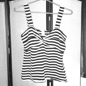 H&M black & white tank